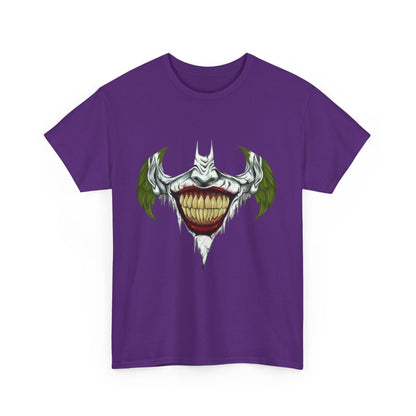 Mens Batman/Joker T-Shirt - Creepy Grin Graphic T-Shirt for Christmas, Parties & Casual Wear