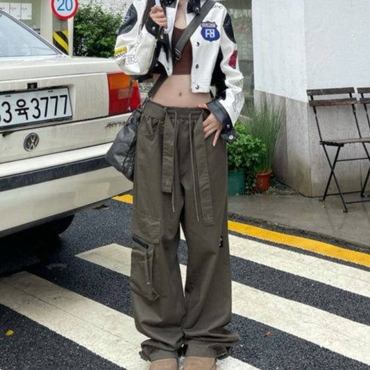 Unisex Hip-Hop Retro Cargo Pants – Baggy Streetwear with Multi-Pocket Utility 2025