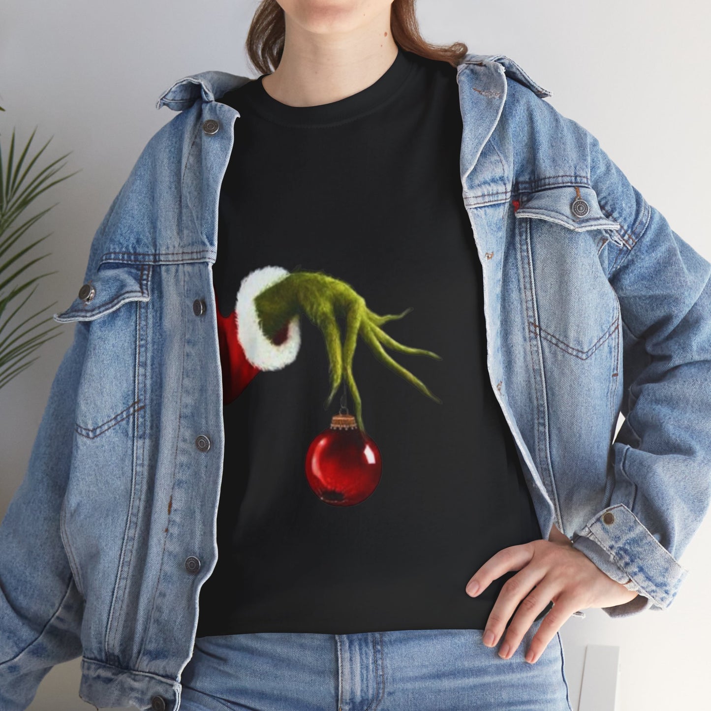 Grinch-Inspired Mens Christmas T-Shirt - Holiday Spirit Cotton Shirt