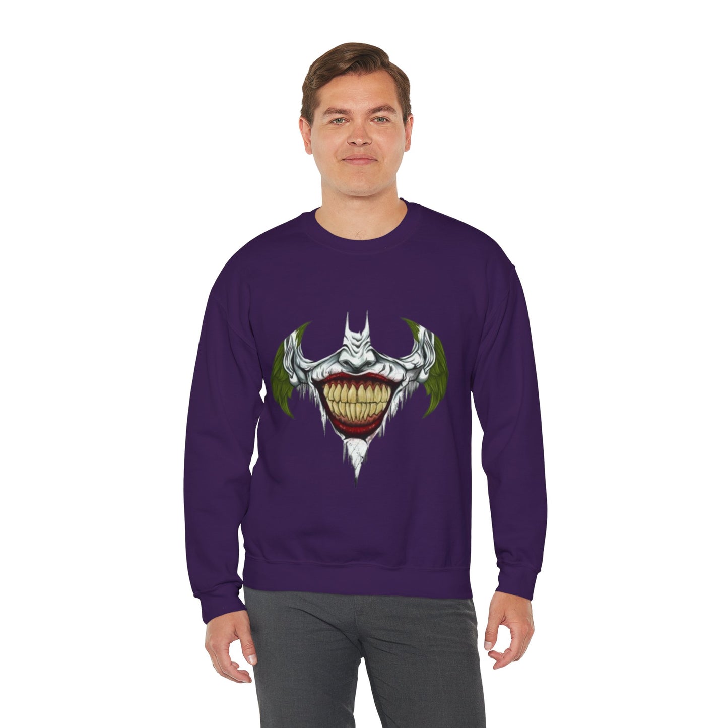 Gothic Smile Mens Crewneck Jumper - Halloween Streetwear