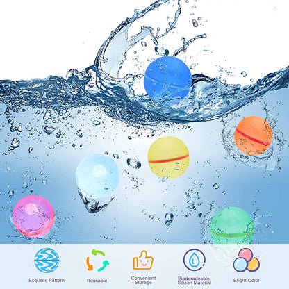 PrimeFinds™ Reusable Water Balloons (12 pcs)