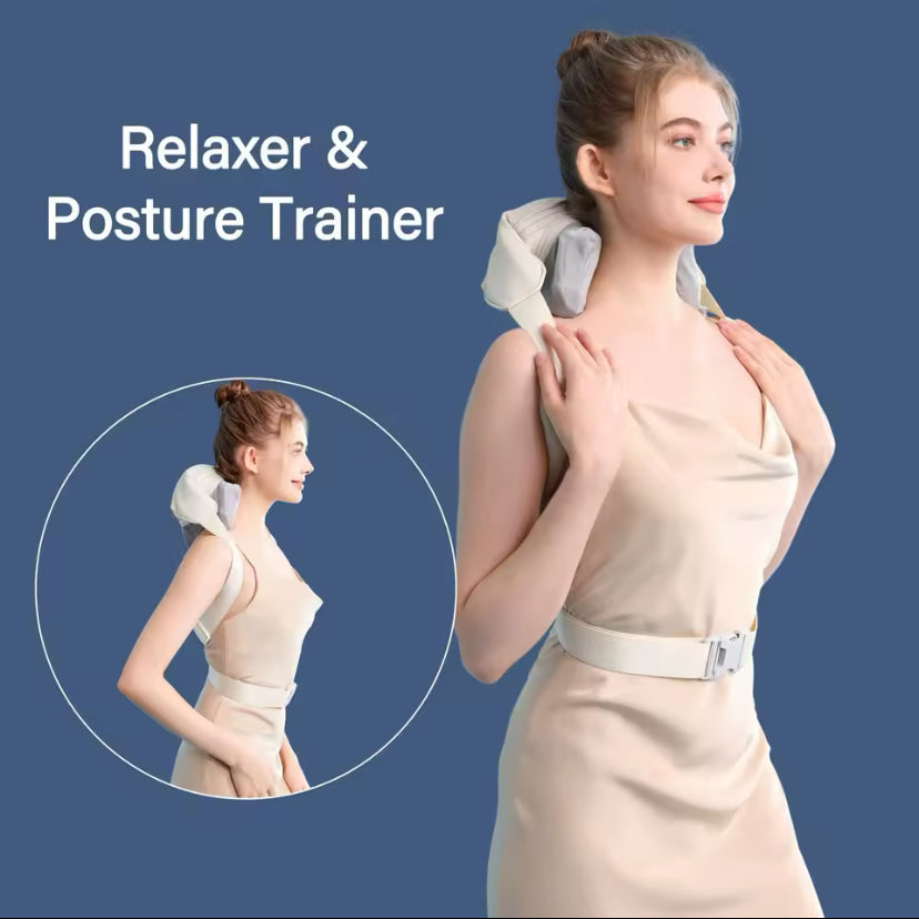 Neck & Shoulder Massager – Deep Tissue Shiatsu with Heat for Pain Relief