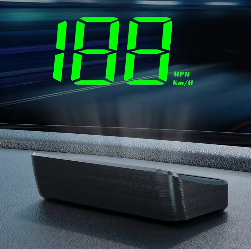 Car HUD GPS Speedometer – Digital KM/H Head-Up Display for Vehicles