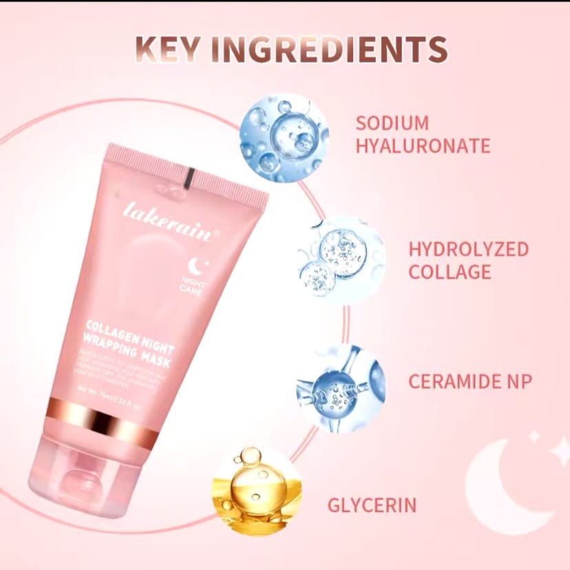 Collagen Night Mask - Wake Up to Radiant Skin! ✨🌙 #Skincare #CollagenMask