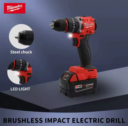 Milwaukee 18V Brushless Electric Impact Drill/Driver - 150Nm Cordless Screwdriver (Tool Only)