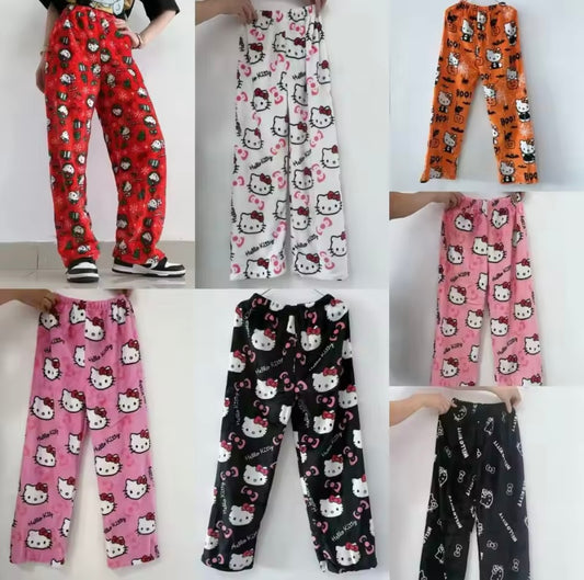 Women’s Fluffy Hello Kitty Christmas Pyjamas - Cozy Multi-Color Holiday Vibes! 🎄💖 #HelloKitty #HolidayPJs