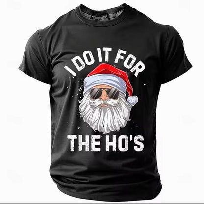 Funny Men’s Christmas Tee - ‘I Do It for the Ho’s!’ 🎅😂 #ChristmasHumor #FunnyTee