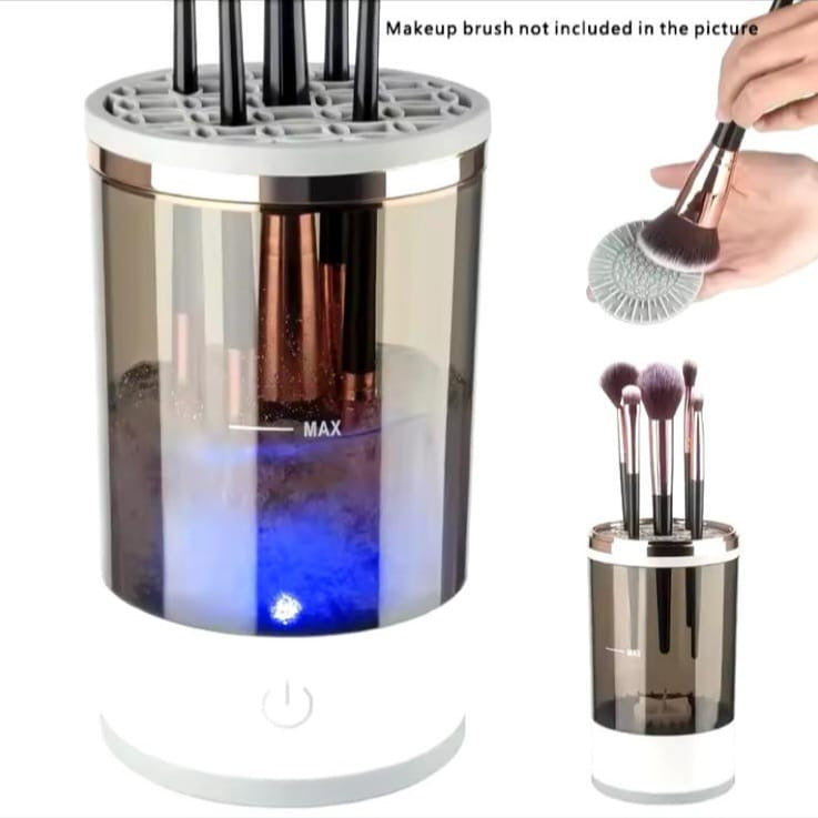 Portable Electric Makeup Brush Cleaner - Quick & Easy! 💄✨ #MakeupEssentials #BrushCleaner