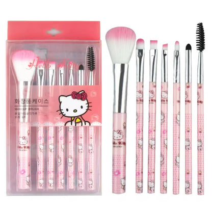 Cute Hello Kitty Makeup Brush Set: Kawaii Tools for Flawless Beauty