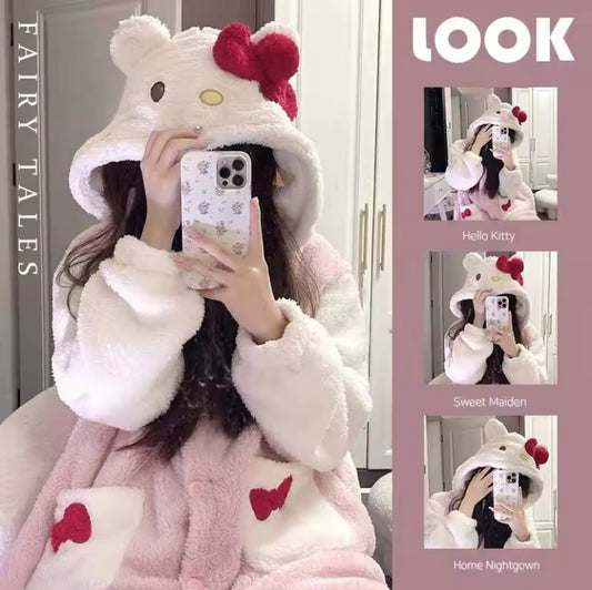 Cute Hello Kitty Nightgown: Cozy and Kawaii Sleepwear
