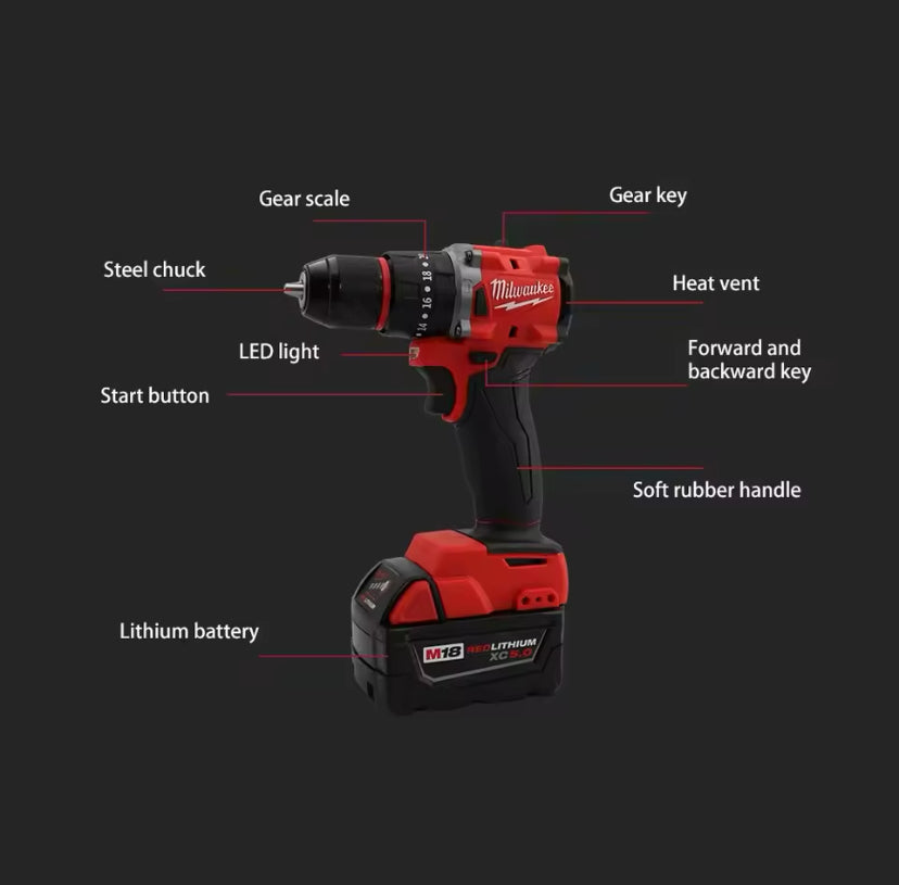 Milwaukee 18V Brushless Electric Impact Drill/Driver - 150Nm Cordless Screwdriver (Tool Only)