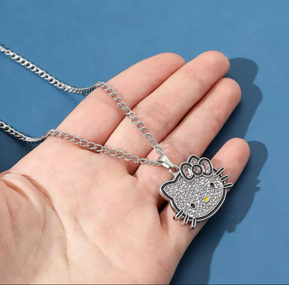 Charming Hello Kitty Pendant Necklace for a Touch of Kawaii Style!