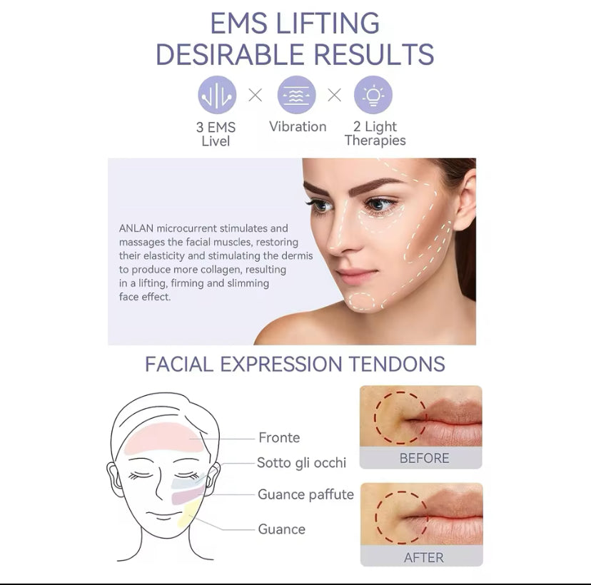 ANLAN EMS Facial Massager – Face Lifting & Skin Care Beauty Device