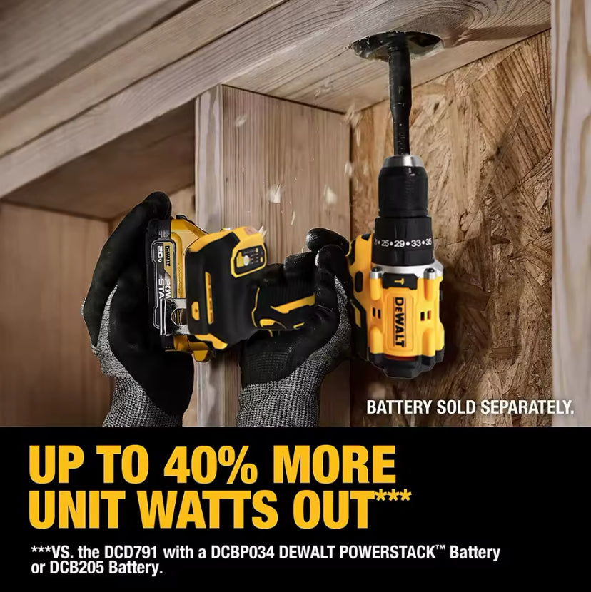 DEWALT DCD800 1/2-Inch 20V Brushless Cordless Drill/Driver - Tool Only