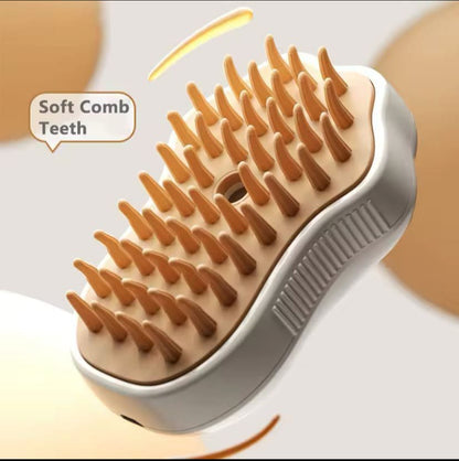 "3-in-1 Pet Brush Steam Comb - Groom, Detangle & Condition for a Healthy, Shiny Coat"